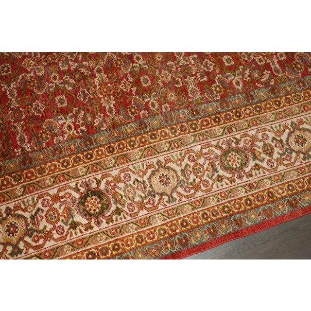 Textile Large Herati Rare Size Persian Mahal Rug no. 10948 For Sale - Image 7 of 16