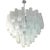 White Large Venetian White Alabastro Tronchi Murano Glass Chandelier by Simoeng For Sale - Image 8 of 8