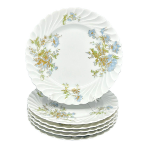 Haviland Limoges France Porcelain Lunch Plates, Margaux - Set of 6