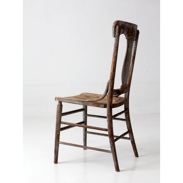 Antique 19th Century Painted Lyre Back Chair For Sale - Image 10 of 17