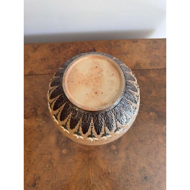 Antique Victorian Doulton Lambeth Jardiniere, 1880 For Sale - Image 6 of 7