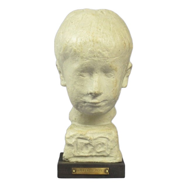 Lithoceramic Statue of Child by Lorenzo Pepe for Piccinelli, 20th Century For Sale