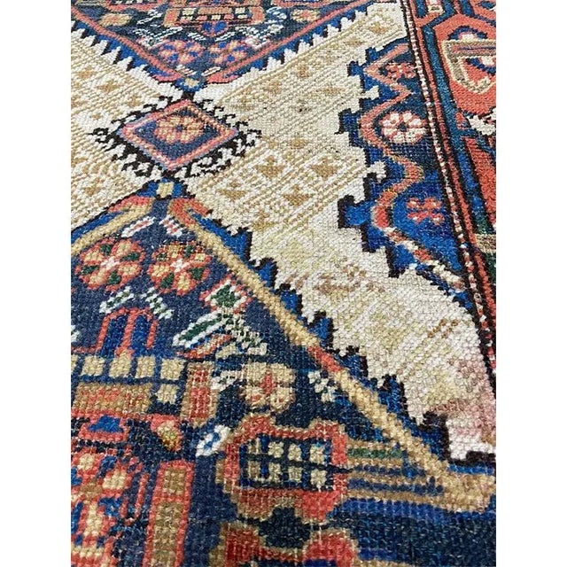Ivory 1920s Old Persian Sarab Runner Rug 3’1″ X 14’2″ For Sale - Image 8 of 12