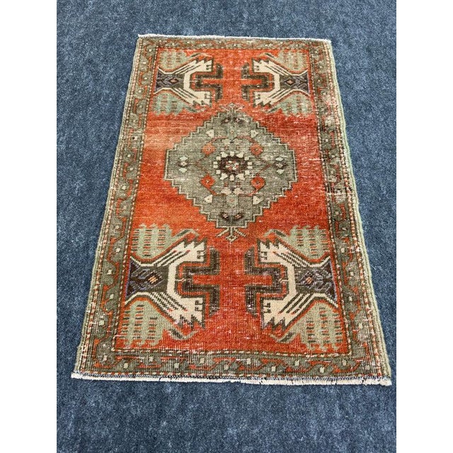 Turkish Yastik Rug 1'8" x 2'8" For Sale - Image 4 of 5