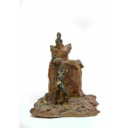 Painted terracotta sculture realized by sirio pellegrini in 1960s. Good condition. Sirio pellegrini, born in rome on march...