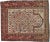 Distressed Antique Caucasian Rug - 3'8" x 4'3" For Sale
