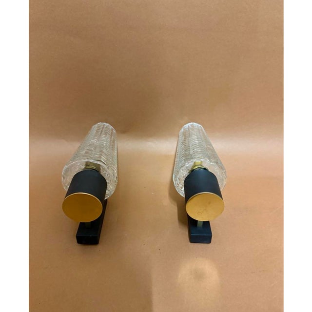 1960s Brass Wall Lights from Arlus House, France, 1960, Set of 2 For Sale - Image 5 of 10