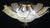 1970s Abu Dhabi, Murano Glass Gold Flush Mount For Sale - Image 9 of 11
