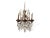 Bronze Maison Jansen Eight-Light Crystal and Gilded Bronze Chandelier, French Ca. 1950 For Sale - Image 8 of 8