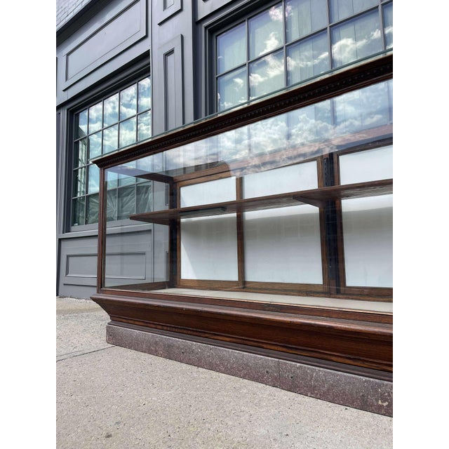 Antique Oak Haberdashery Counter Store Fixture & Showcase Cabinet For Sale - Image 10 of 18