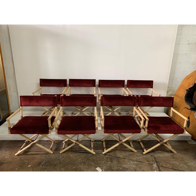 Vintage JMF Style Director Chairs - Set of 8 For Sale - Image 11 of 18