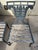 Metal 1930s Pair of Neoclassical Lyre Back Cast Iron Lyre Back With Weathered Wood Seats For Sale - Image 7 of 18