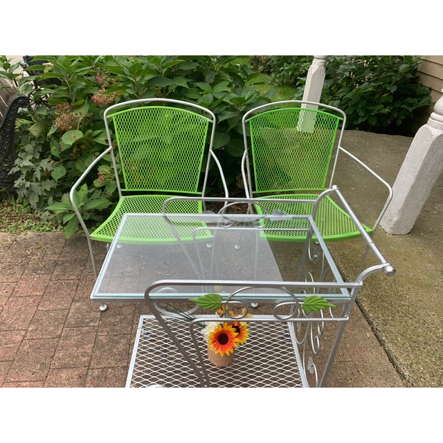 Vintage Mid Century Garden Patio Chairs - A Pair For Sale In New York - Image 6 of 12