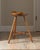 Vintage Scandinavian Modern Sculptural Beech Tripod Stool For Sale In Sacramento - Image 6 of 17