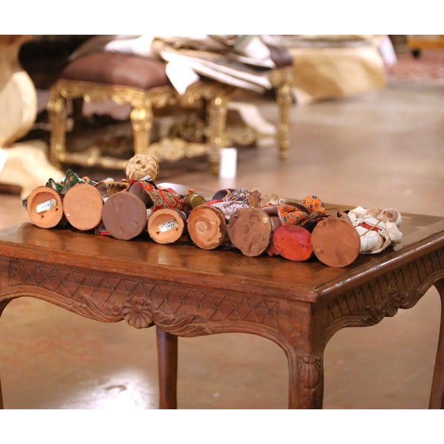 Set of Eight Mid-Century French Santons From Provence For Sale - Image 18 of 18