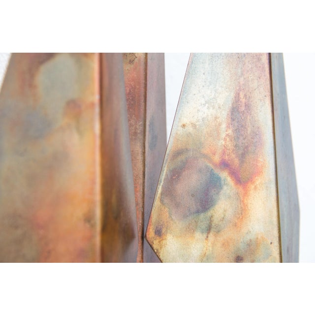 Mid-Century Modern Diamond-Shaped Copper Sconce by Svend Aage Holm Sørensen, 1960s For Sale - Image 3 of 6