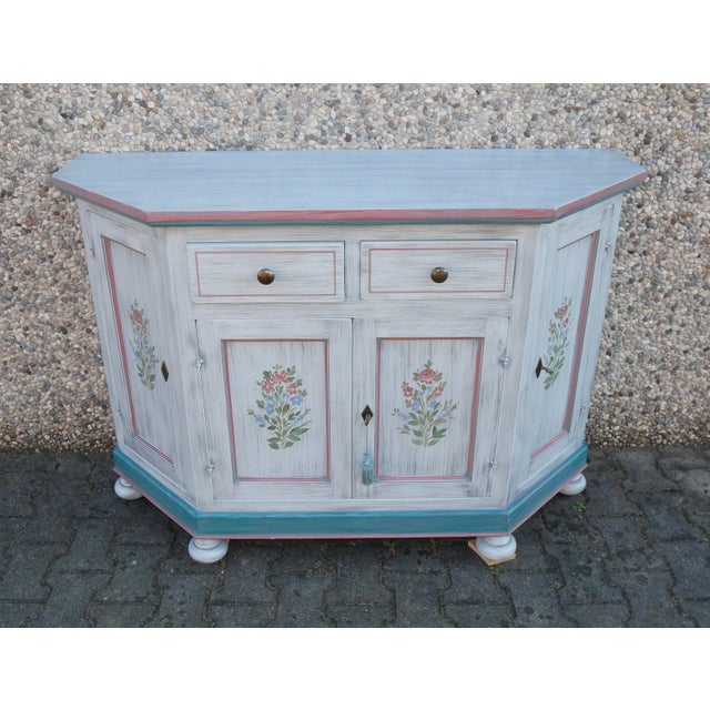 Vintage Lacquered Corner Sideboard. 1990s For Sale - Image 3 of 16