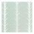 Sample - Schumacher X Celerie Kemble Acanthus Stripe Sisal Wallpaper in Seaglass & Chalk For Sale