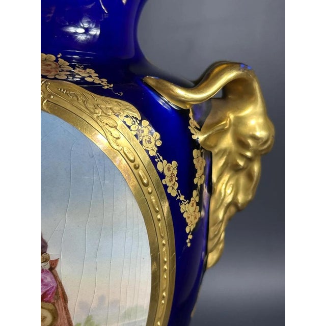 Antique Porcelain Vase in the style of Sèvres, France, 1890s For Sale - Image 6 of 11
