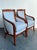 Late 20th Century Vintage Regency Empire Frame Lounge Chairs - A Pair For Sale - Image 5 of 12