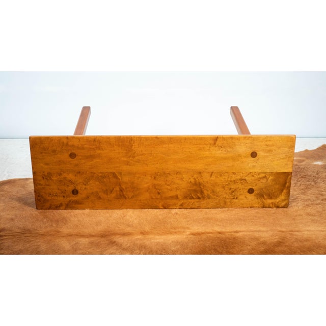 Restored 1950s American Studio Craft / Mid-Century Maple Bench For Sale - Image 10 of 17