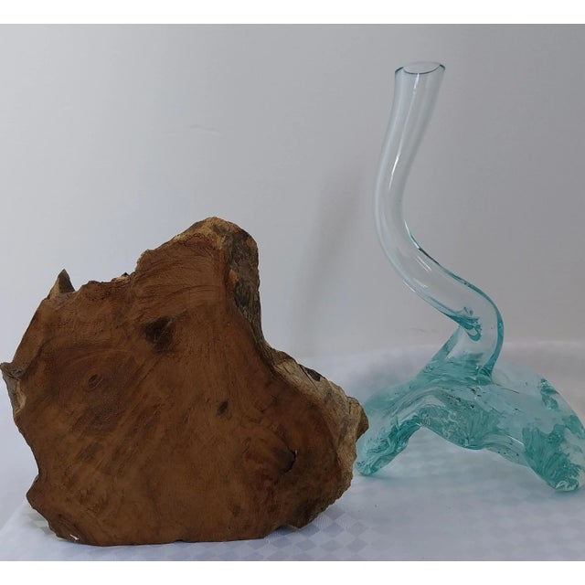 Blue Gamal Root Tree Glass Vase, 2010s For Sale - Image 8 of 9