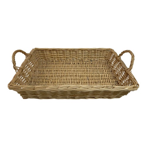 Boho Chic Wicker Tray
