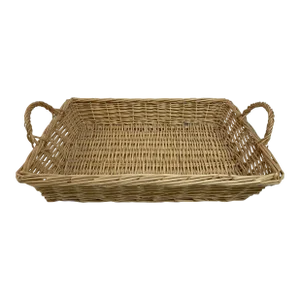 Boho Chic Wicker Tray