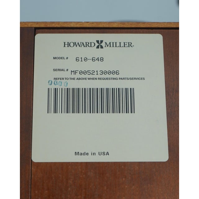 Howard Miller Inlaid Mahogany Grandfather Clock For Sale - Image 18 of 18
