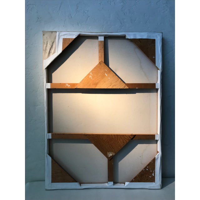 1970s 1970s Op Art Acrylic Painting on Canvas by Jeff Risbero For Sale - Image 5 of 7