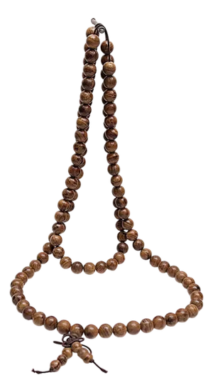 Natural Rare Rosewood Grain 108 Beads Hand Rosary Praying Chain