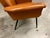 Mid-Century Modern 1960s Brown Leather Armchair "Sky" For Sale - Image 3 of 9