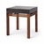 A striking mid century bedside table combining warm teak with a sleek dark acrylic top, creating a beautifully balanced...