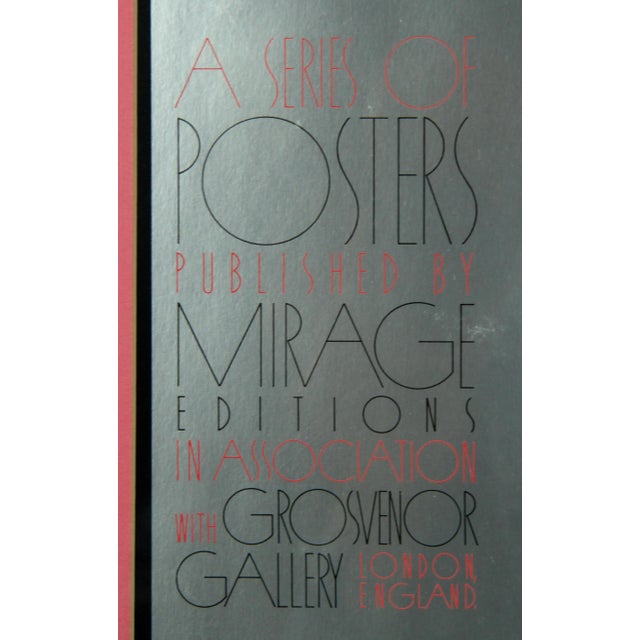 Erté C.1978 Erte Signed Silver Foil Lithograph Print by Mirage Editions of California For Sale - Image 4 of 10