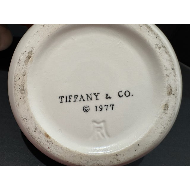 Tiffany and Co. Tiffany & Co White Porcelain Sleeping Cat Trinket Box Signed 1977 Ring Dish For Sale - Image 4 of 7