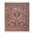 Shabby Chic Floral Square 1990's Pak-Persian Gray/Gray Wool Rug - 6'0'' X 6'1'' For Sale