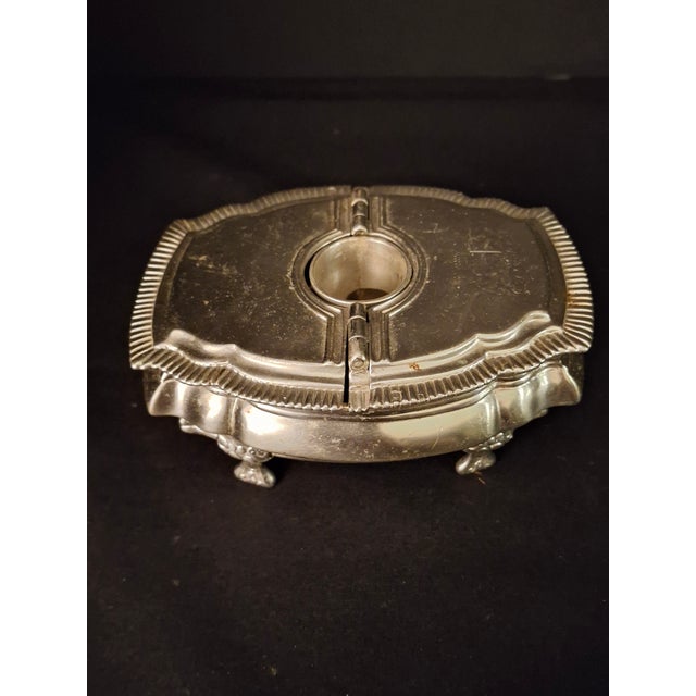 Vintage Silver Plated Havdalah Compendium Spice Box Candle Holder Lions Crest 344 For Sale In Boston - Image 6 of 18