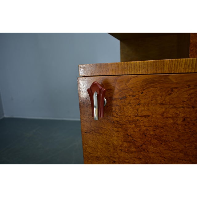 1930s Vintage Art Deco Bedside Tables, Czechoslovakia, 1939s, Set of 2 For Sale - Image 5 of 18