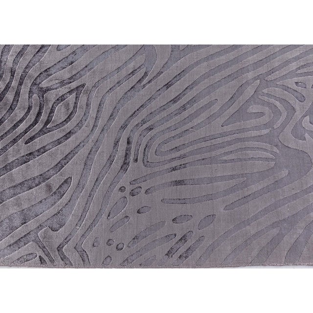 Modern Animal Print-Inspired Banana Silk Rug by Doris Leslie Blau For Sale - Image 10 of 10