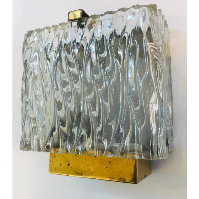Maison Arlus French 1960s Glass Wall Light For Sale - Image 9 of 12