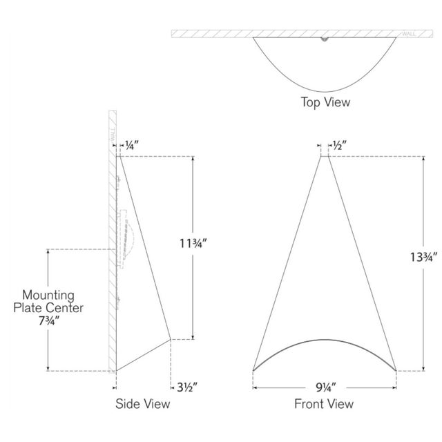 Gray Kelly Wearstler for Visual Comfort Signature Piel 14" Indoor/Outdoor Wall Wash in Pewter For Sale - Image 8 of 9