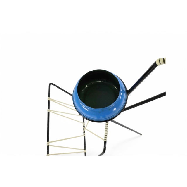 Mid-Century Modern 1950s Atomiic Magazine Rack With Ashtray For Sale - Image 3 of 5