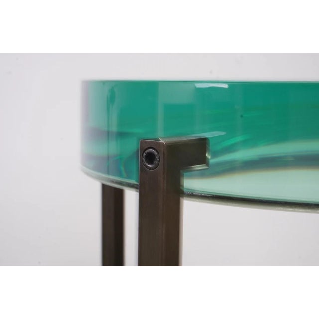 Mid-Century Modern Holly Hunt Studio Lens Side Table by McCollin Bryan For Sale - Image 3 of 5