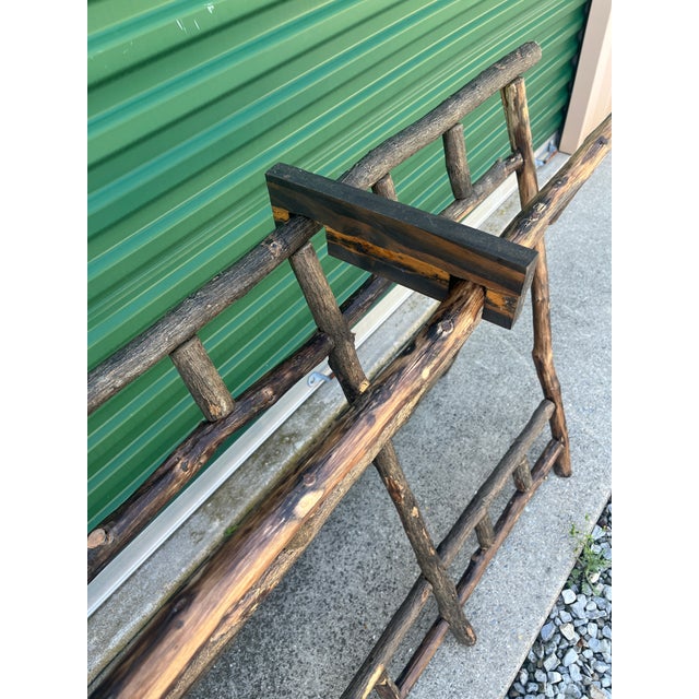 Coffee Early 20th Century Rustic Adirondack Twig Console Table For Sale - Image 8 of 12