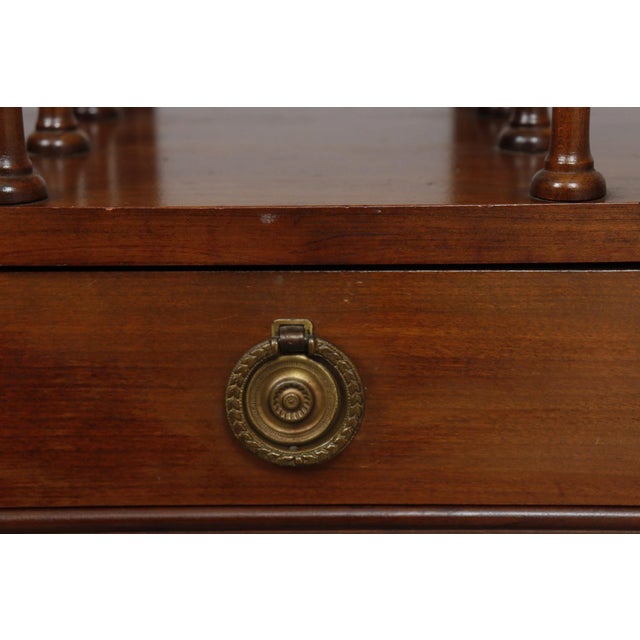 Brown Colonial Style Mahogany Canterbury For Sale - Image 8 of 10