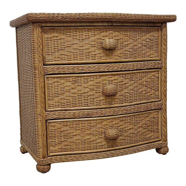 Rattan and bamboo dresser Dimensions (wxdxh) 80 x 52 x 77 cm