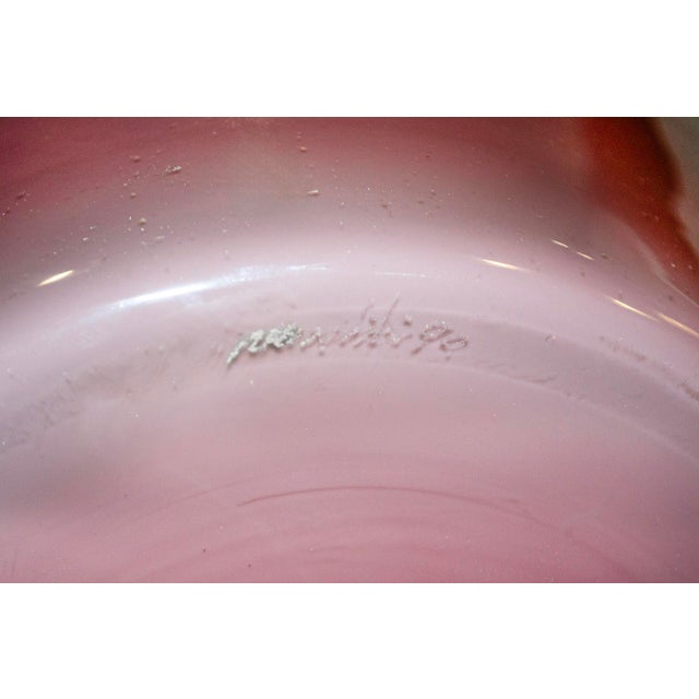 Vintage Murano Glass Vase by Paolo Venini, 1990 For Sale - Image 3 of 4
