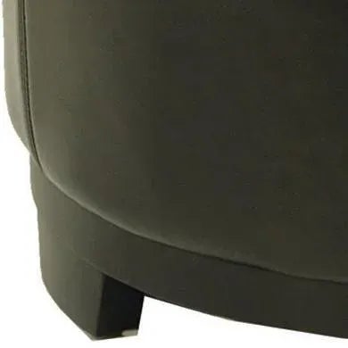 Wood Storage Tray Ottoman in Black & Black For Sale - Image 7 of 10