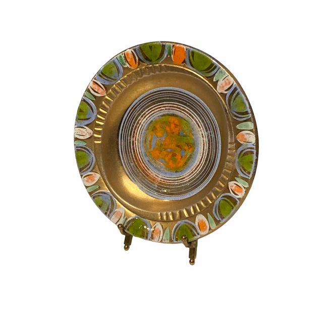 Mid-Century Modern Mid Century Gold Sascha Brastoff Ceramic Plate Bowl For Sale - Image 3 of 9