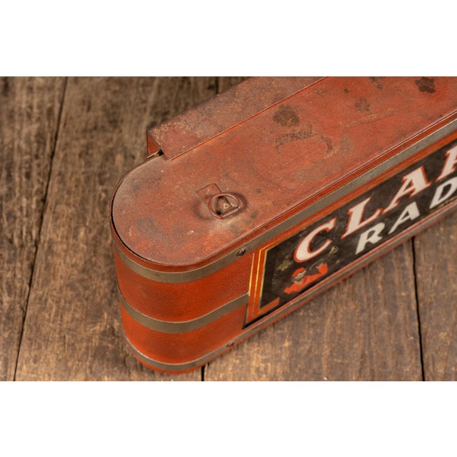 Metal Vintage Clarion Radio Neon Counter Display Sign For Sale - Image 7 of 10
